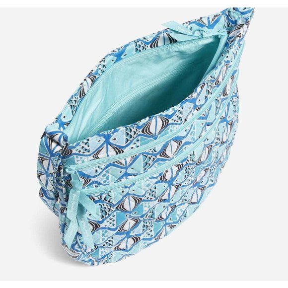 NWT Vera Bradley Trio Zip Hipseter - Go Fish Blue - Picture 3 of 7